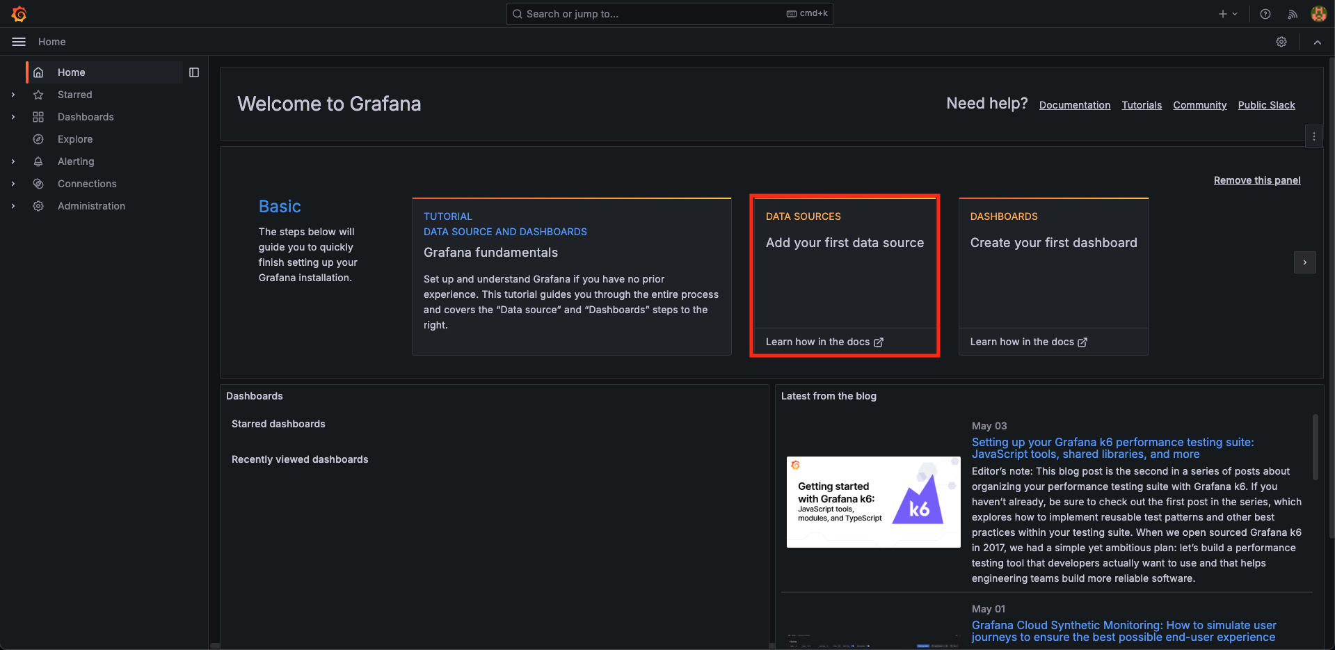 Grafana Data resource